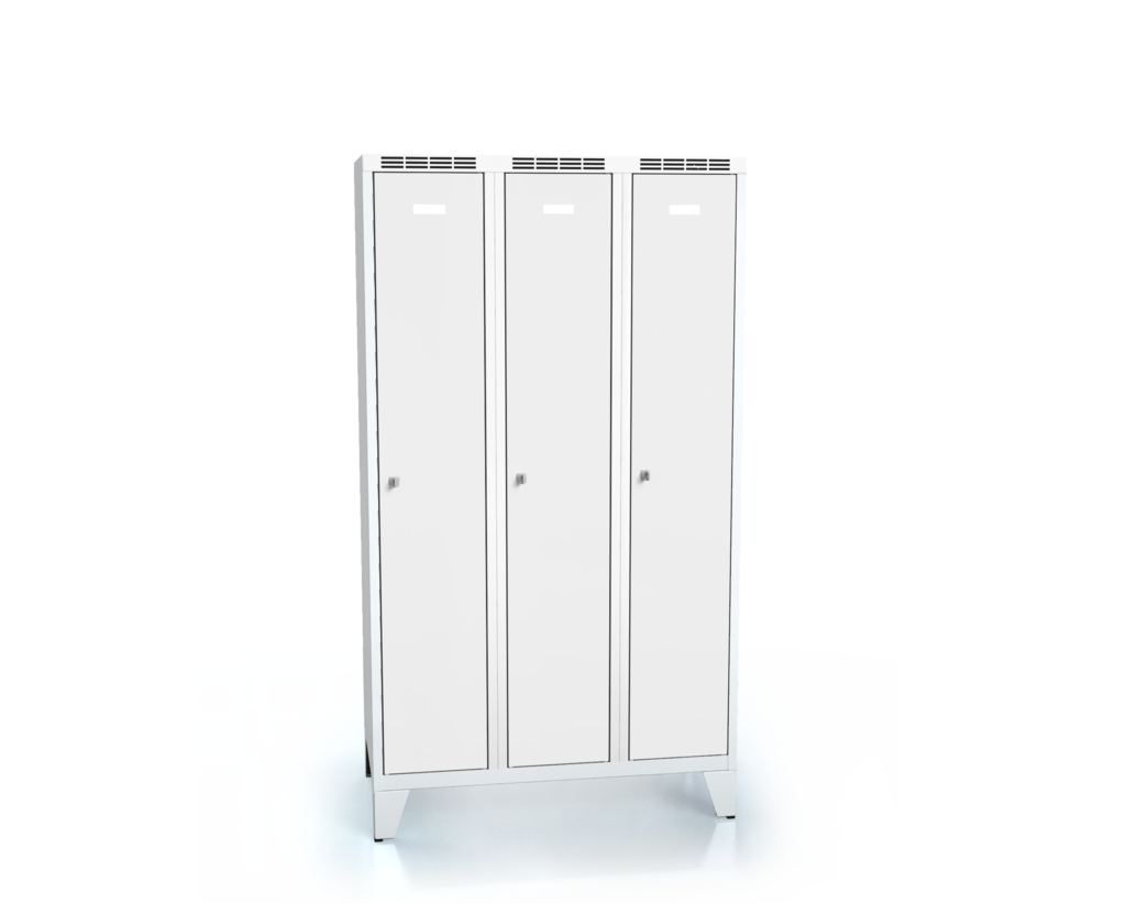 Cloakroom locker reduced height ALSIN with feet 1620 x 900 x 500